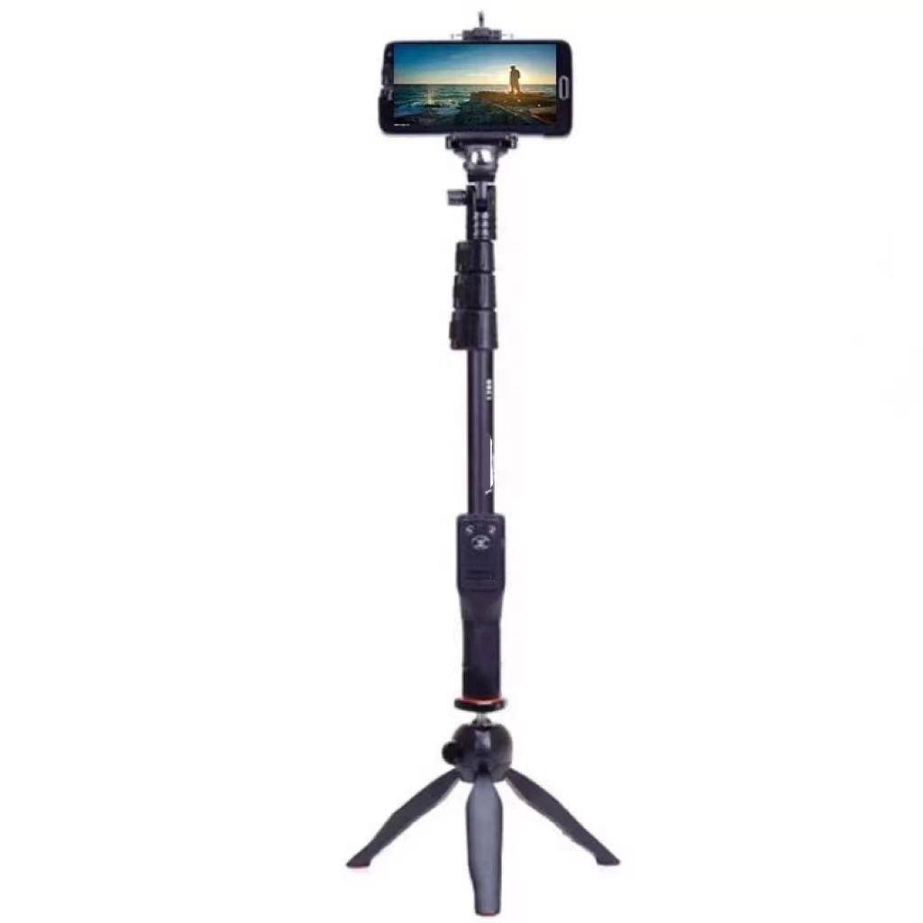 YT-1288 VCT 228 Handheld Monopod With Mobile Phone Holder With Shutter Remote 1288 Yunteng Tripod Selfie Stick