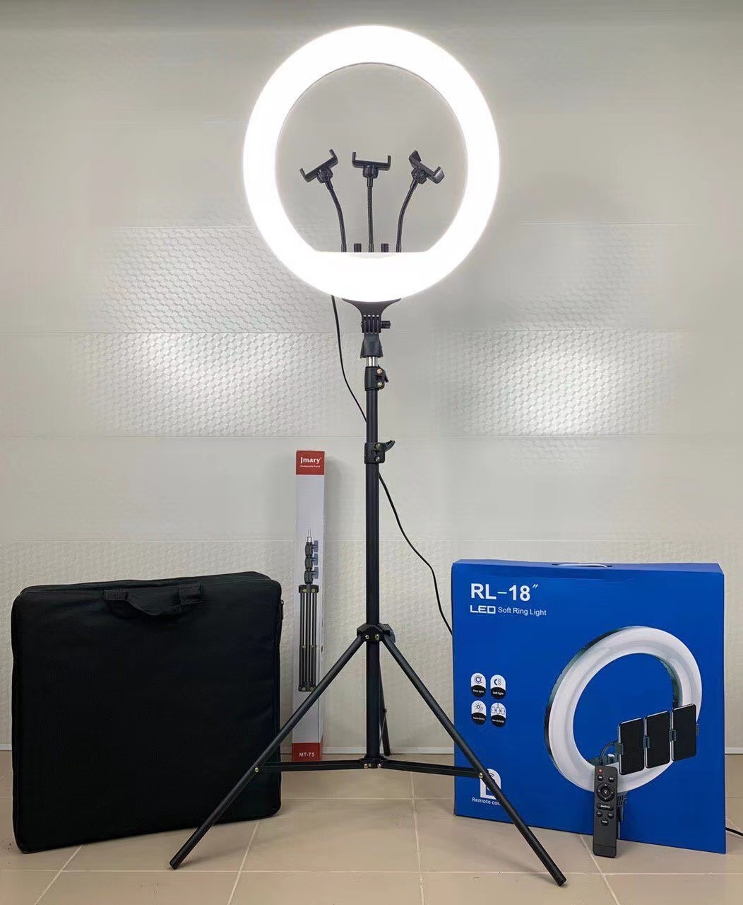 14 inch  three light model  Desktop Ring Fill Light LED Selfie make up Ring live Light with Desktop Stand Cellphone Tripod