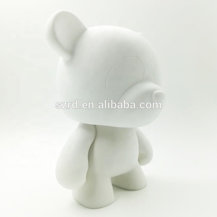 Customized PVC DIY blank white vinyl figure toys drawing