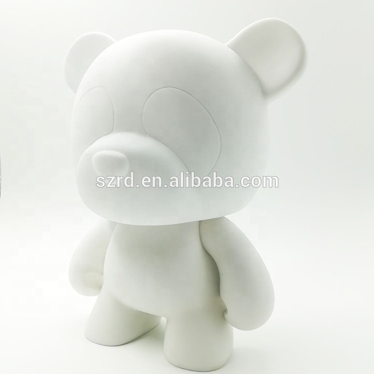 Customized PVC DIY blank white vinyl figure toys drawing