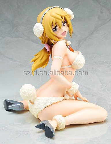 Japanese cartoon girl action figure, 3D cartoon Japanese girl action figure, plastic toy manufacturers