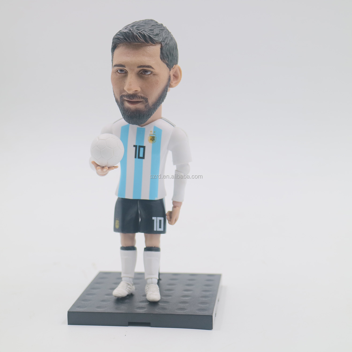 Realistic action figures with details face football player model figures