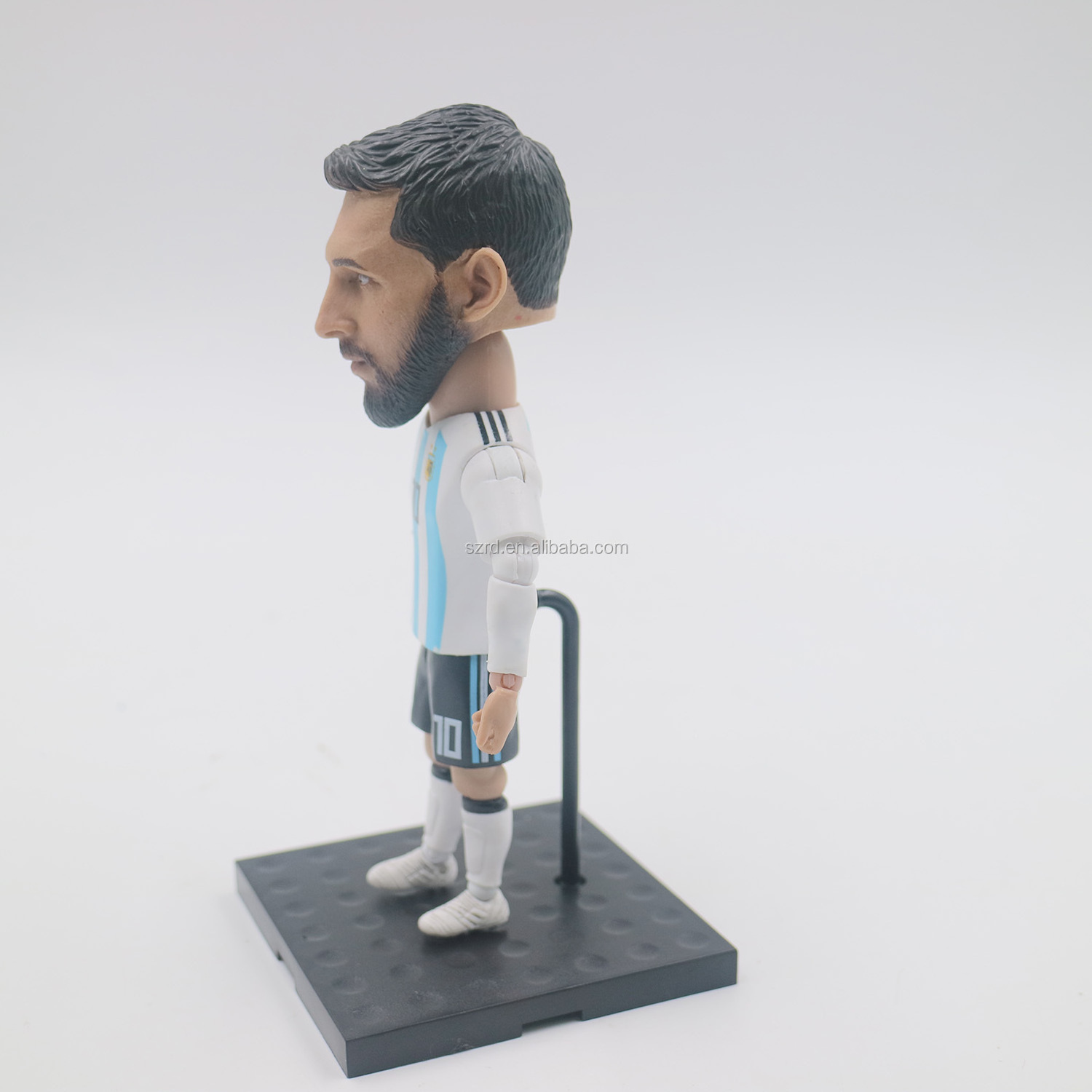 Realistic action figures with details face football player model figures