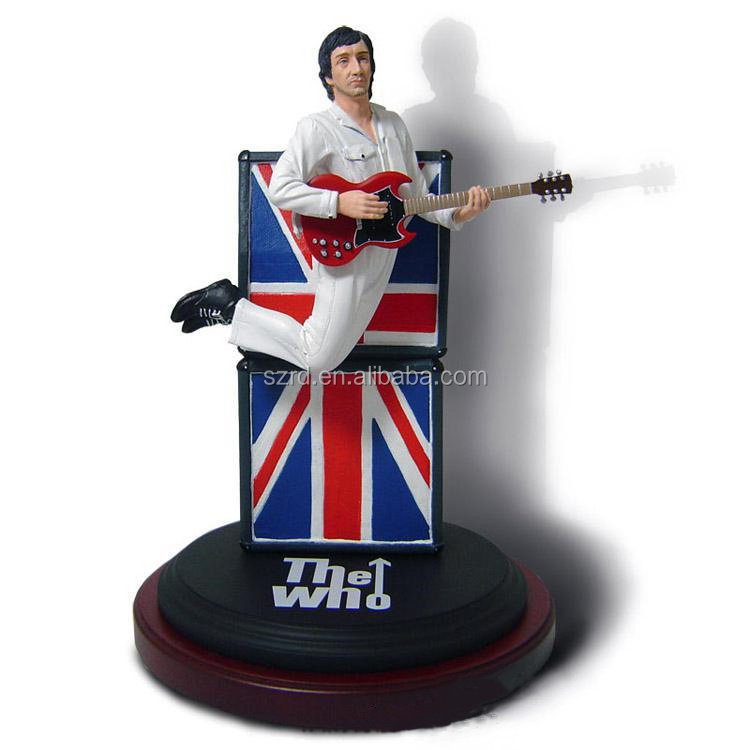 OEM custom toy maker musician guitar player resin figurine