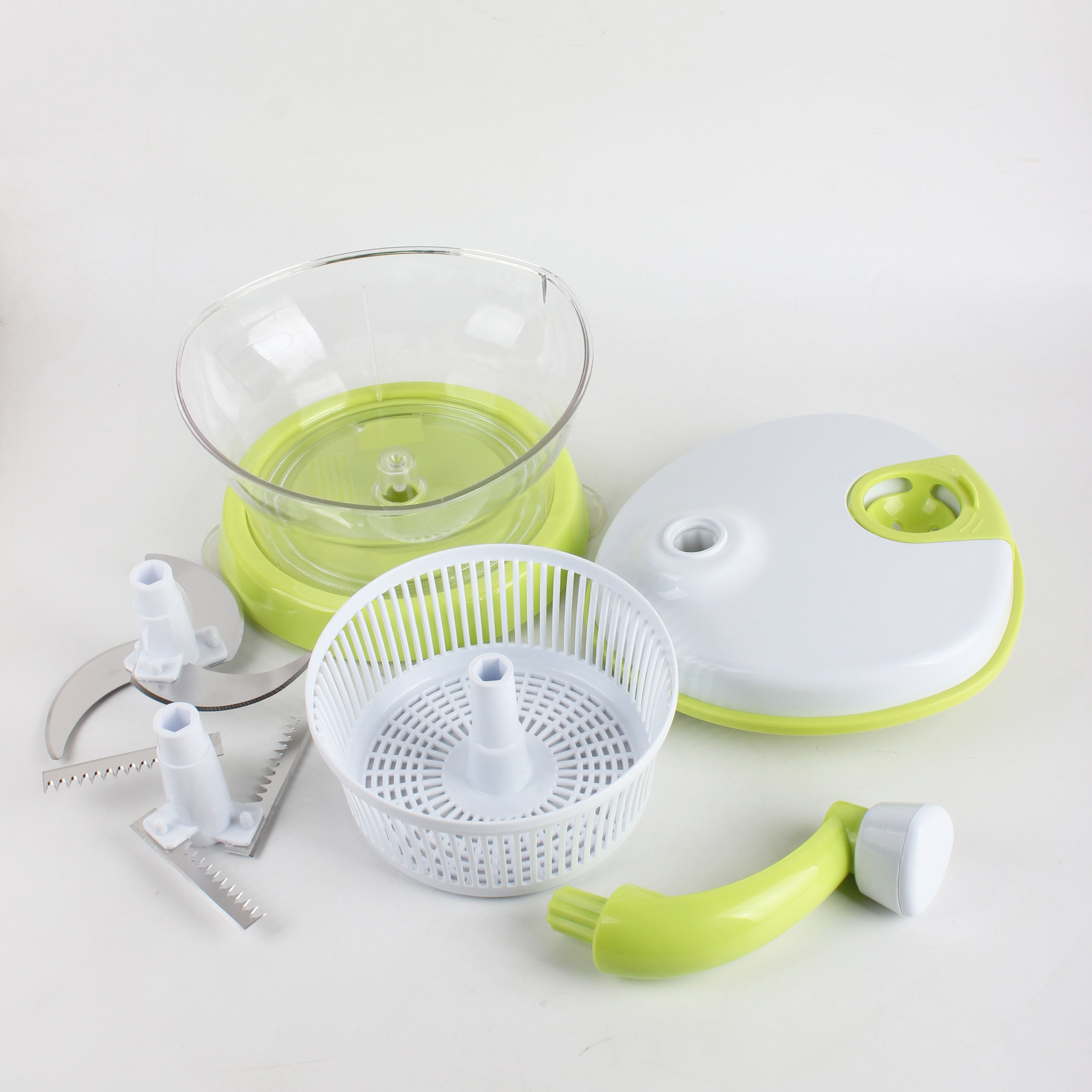 Multifunctional manual food processor and fast food chopper