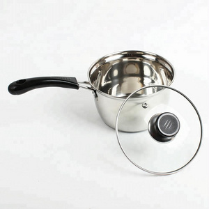 Factory wholesale stainless steel milk boiling pot hot pot with lid