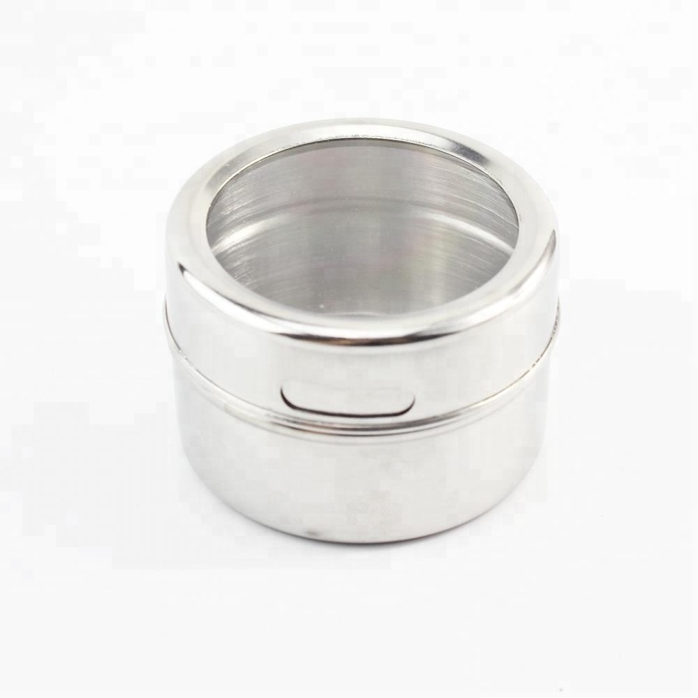 Food Grade LFGB Approved 12 Stainless Steel Magnetic Spice Containers