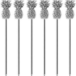 Stainless Steel Pineapple Martini Cocktail Picks for Fruit Cocktail Party Wedding