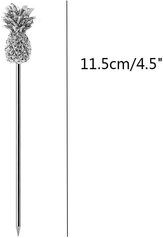 Stainless Steel Pineapple Martini Cocktail Picks for Fruit Cocktail Party Wedding