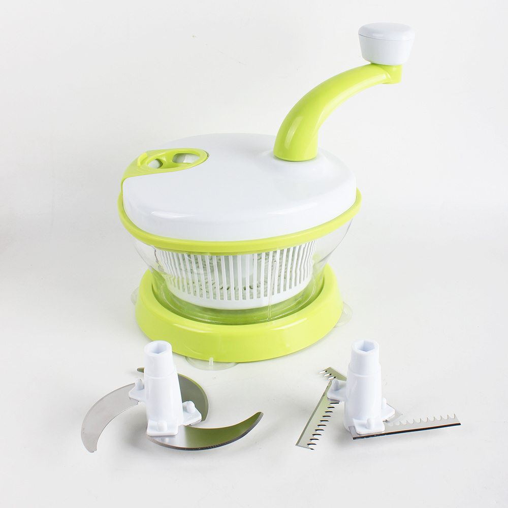 Multifunctional manual food processor and fast food chopper