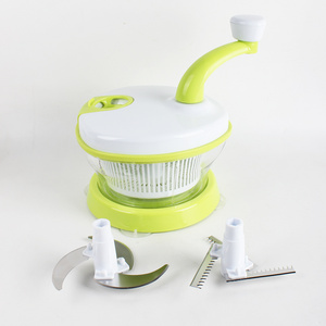 Multifunctional manual food processor and fast food chopper