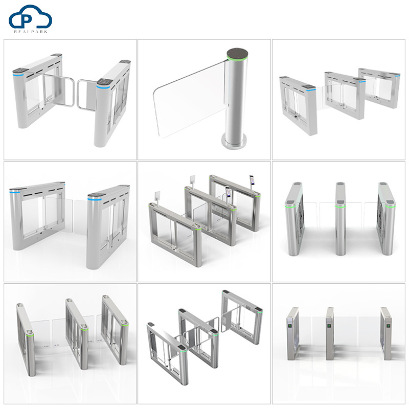 Security Anti-explosion Automatic Access Control Swing Turnstile With Double Mechanism