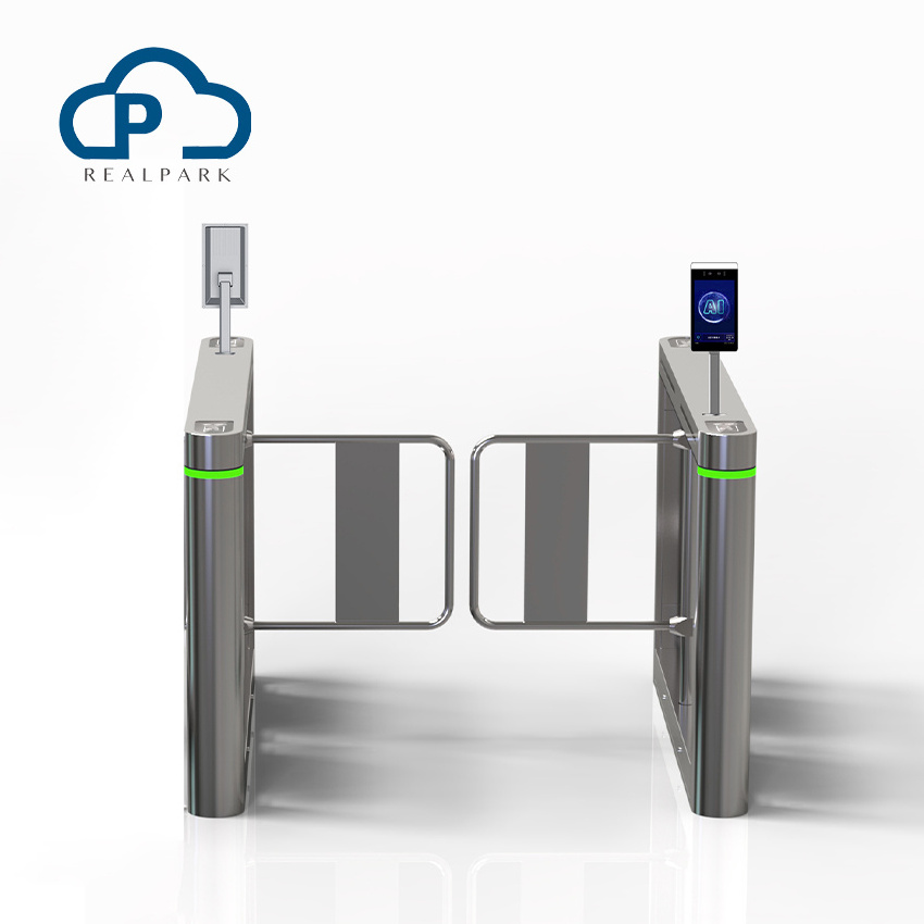 Security Anti-explosion Automatic Access Control Swing Turnstile With Double Mechanism