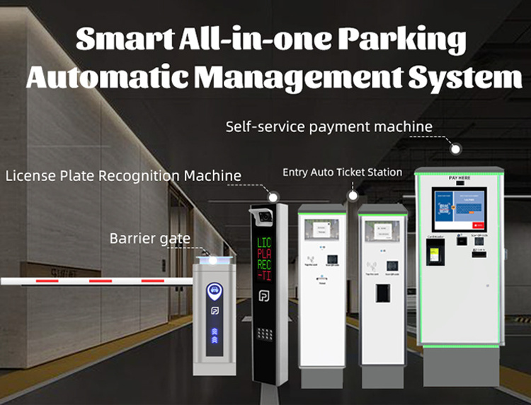 Fully Automated Parking System Smart Car Park Payment Systems Boom Barrier Gate for Car Parking Camera System