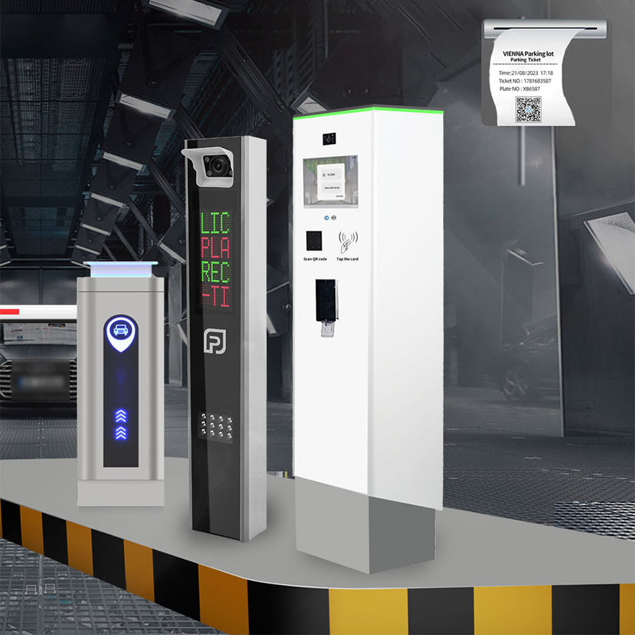 Realpark Tap-out Self Service Exit Parking Lot System Payment Android Ticket System Parking Vending Machine