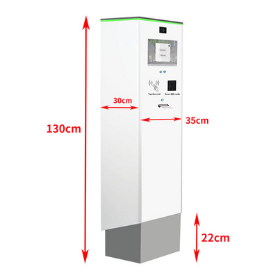 Guard Tour System Barcode Ticket /RFID Card Parking System With Vehicle Parking Boom Barrier Gate Automatic Payment Machine