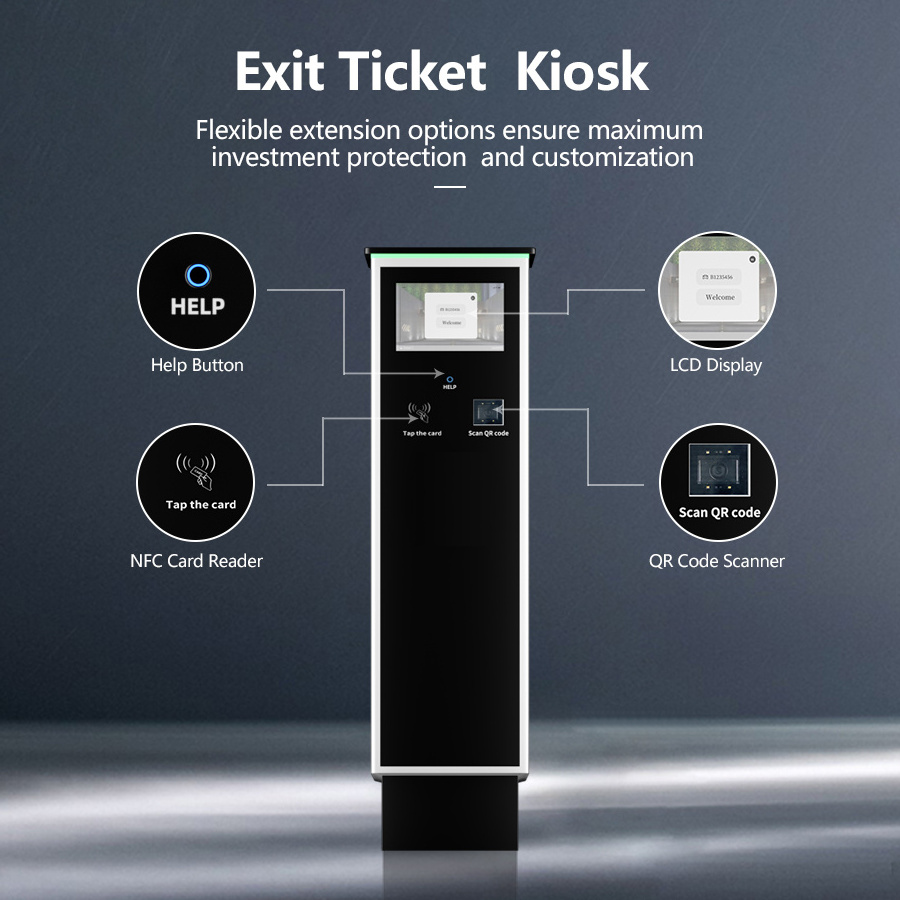 All-in-one Parking technology Exit Ticket Station RP-EXIT-TS02 Ticket Vending Machine