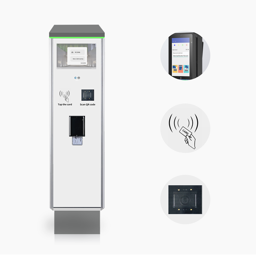 Ticket Bin Parking Booth Attendant Gate Barrier With Lpr Camera Ticket Entrance Gate Carpark Software System Car Park Timer