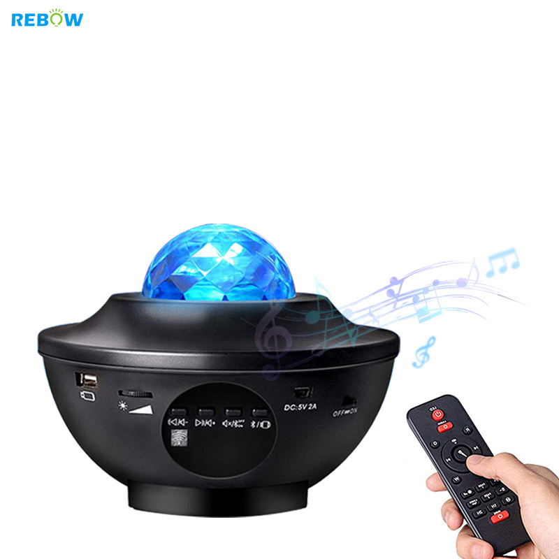 Rebow Drop Shipping Christmas Light Mini Laser Holiday Led Night Club Disco Ceiling Star Blisslights Galaxy Projector