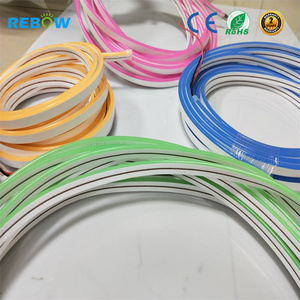 Ultra thin 6mm 8mm Color jacket 12V silicone dot free led neon flex rope light