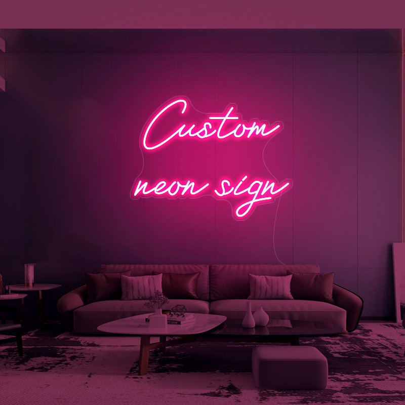 Dropshipping NO MOQ Happy Birthday Let's Party Oh Baby Custom Neon Sign For Party Holiday Festival Decoration