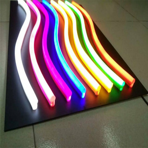 led neon flex Ce Rohs Certification led neon strip PVC/Silicone mini  rgb/single color neon led strip flex