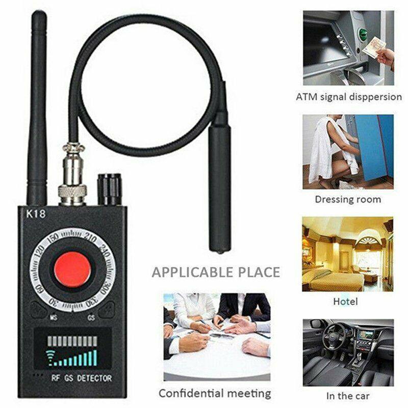 K18 Wireless Products Anti Spy Bug Detector Camera GSM Audio  GPS Tracker Signal Lens Finder Anti Spy RF Detector