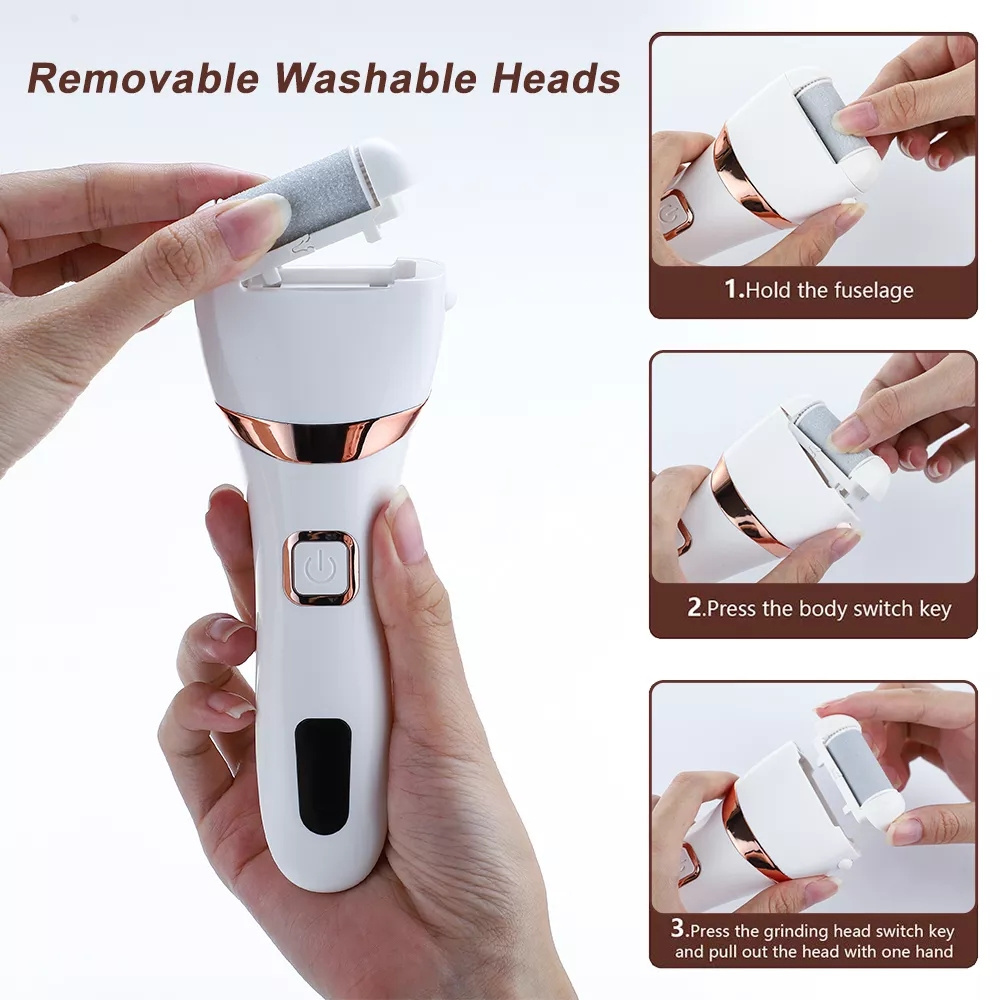 Dual Speed Foot Grinder Pedicure Tools Home USB Feet Care Sander for Dead Hard Crack Foot Skin Callus Remover