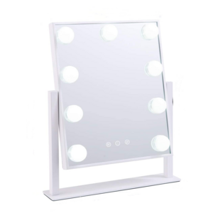 Lighted Makeup Mirror Hollywood Vanity Mirror with Lights, Touch Control Design 3 Colors Dimmable LED Bulbs 360 degree Rotation