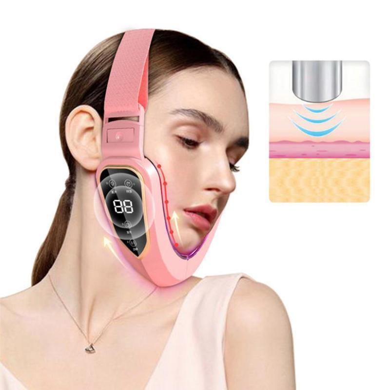 Facial Lifting Device LED Photon Therapy Facial Slimming Vibration Massager Double Chin V-shaped Cheek Lift Face Care Tool