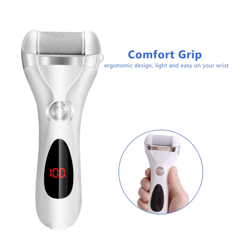 Electric Pedicure Kit Callus Remover for Feet File Pedicure Tools with 3 Roller Heads Foot Scraper for Dead Skin, Foot Care