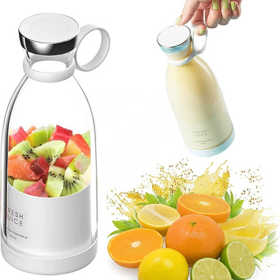 Personal Size Blender Fresh Juice Mini Fast Portable Blender, USB Rechargeable Juicer Cup, Home/of Ice Blender Mixer