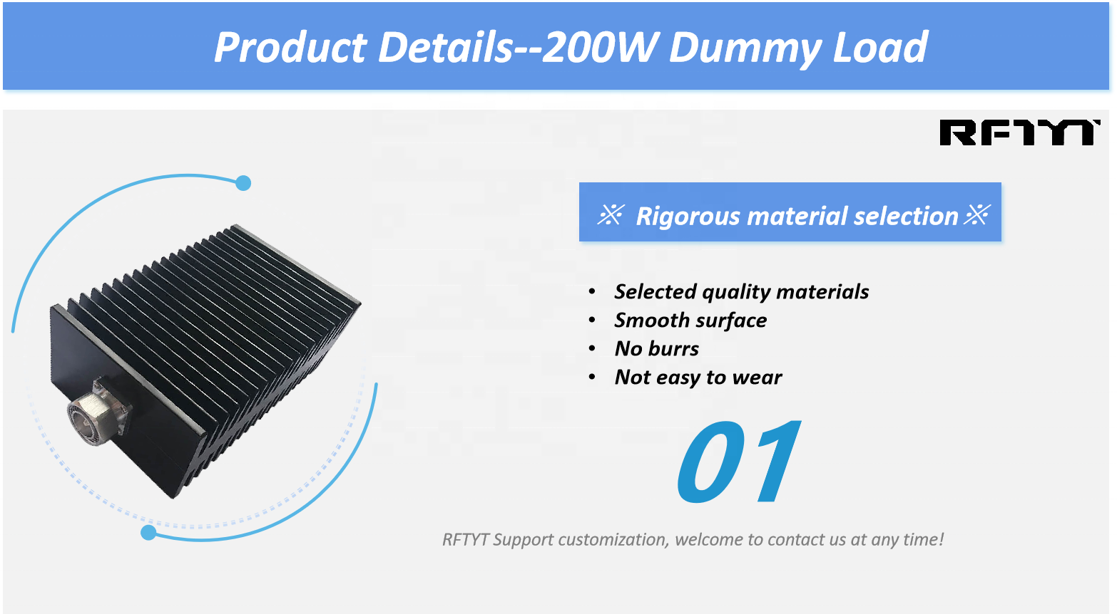 Specialization Dc~18Ghz Rf Dummy Load Dummy Low Insertion Loss High Frequency Load