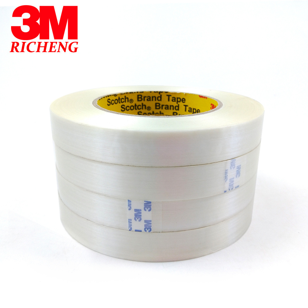 Clear Fiberglass Adhesive tape 893 Filament Tape 3M 893 Synthetic Rubber Adhesive General-Purpose Packaging Tape