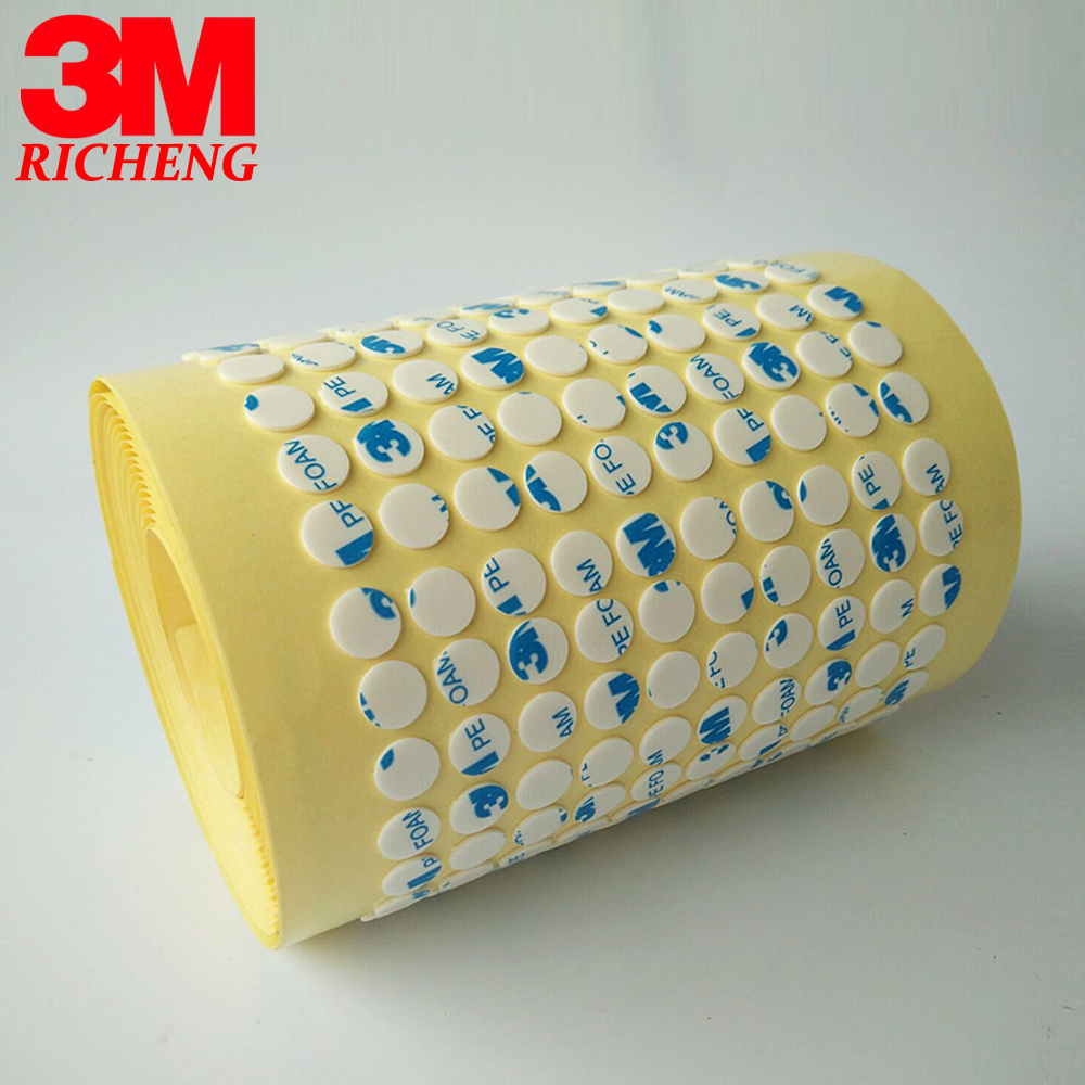 3M original double sided adhesive tape dots 1600T and 1600TG PE foam double sided tape circle square shape we can die cut tape