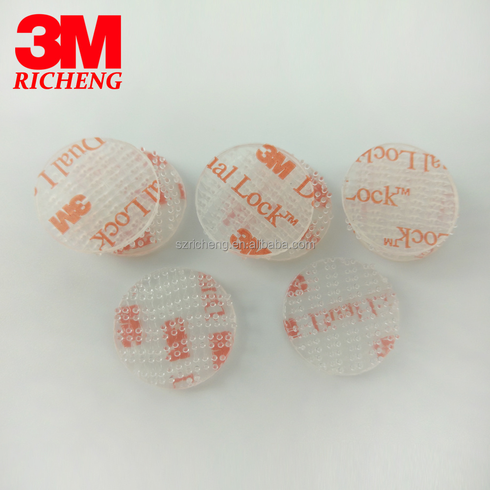 100% original 3M Clear tape SJ3560 dual lock fastener self adhesive tape die cut circle square any customized size 3m sticker