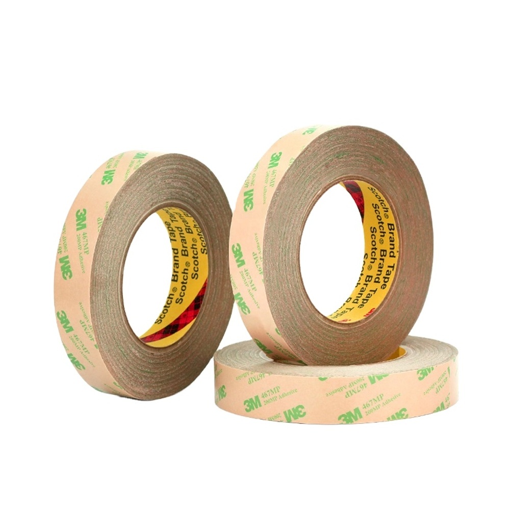 SZBFT 3M 467mp  Thin 3M 467MP 200MP Adhesive Double Sided Sticky Tape High Temp. Resist Nameplate Bond