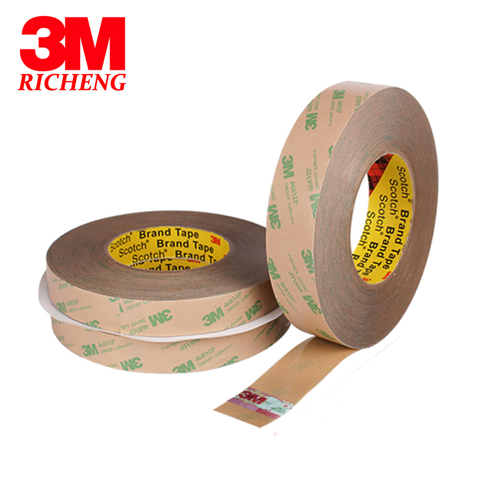 3M 468MP Two Sides Sticker for Keyboard Rubber, Foam Phone Panel Thermal Pad ,18mmx55m size High Temperature Resist