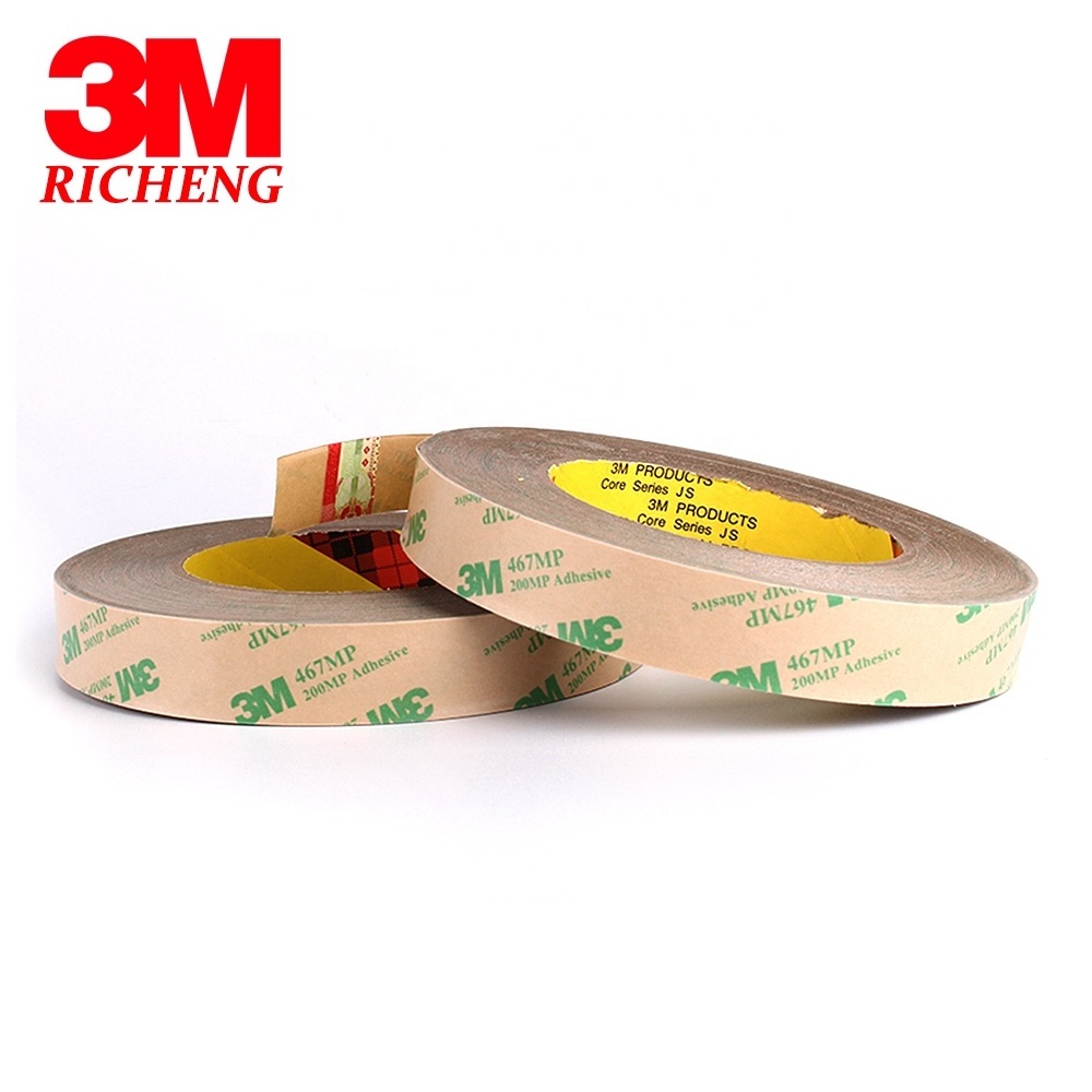 SZBFT 3M 467mp  Thin 3M 467MP 200MP Adhesive Double Sided Sticky Tape High Temp. Resist Nameplate Bond