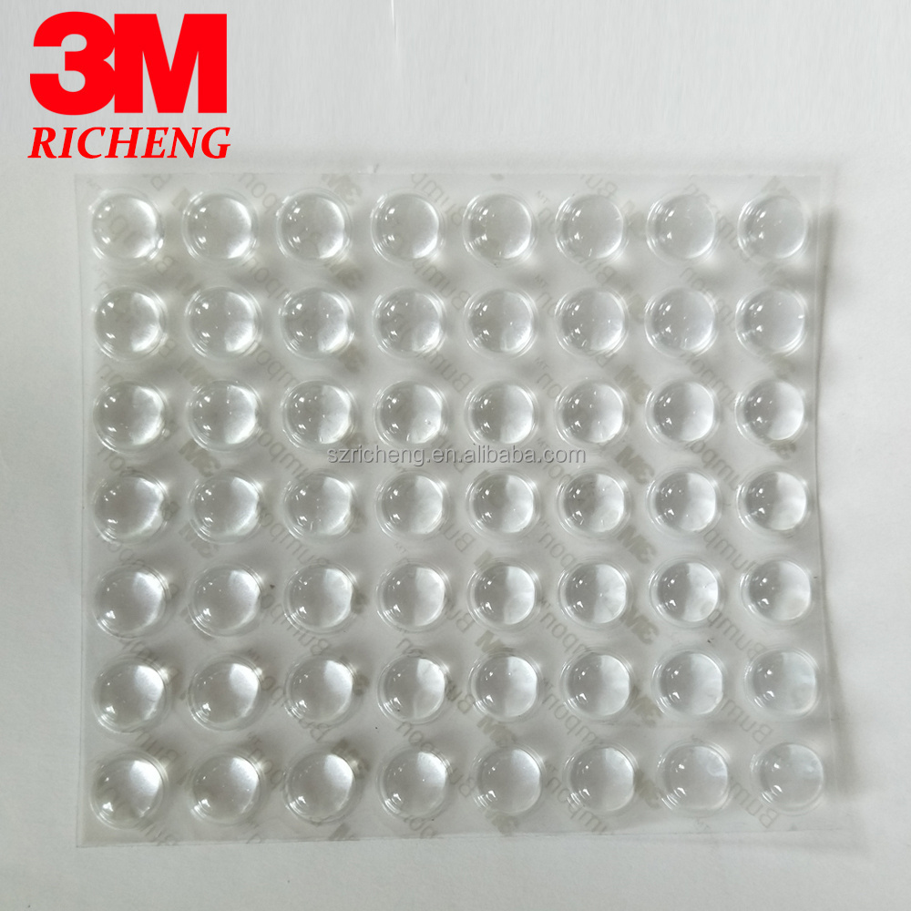 3M SJ5303 clear 3m rubber feet for anti slip protective high performance self adhesive tape silicone pad size 3m non-slip mats