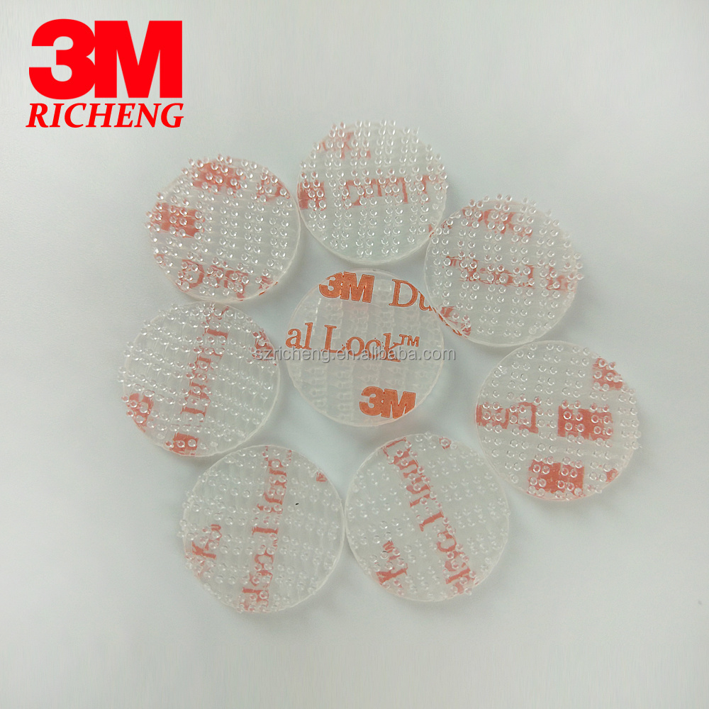 100% original 3M Clear tape SJ3560 dual lock fastener self adhesive tape die cut circle square any customized size 3m sticker