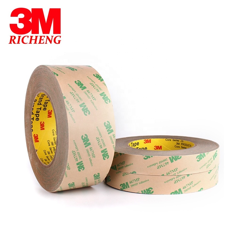 SZBFT 3M 467mp  Thin 3M 467MP 200MP Adhesive Double Sided Sticky Tape High Temp. Resist Nameplate Bond