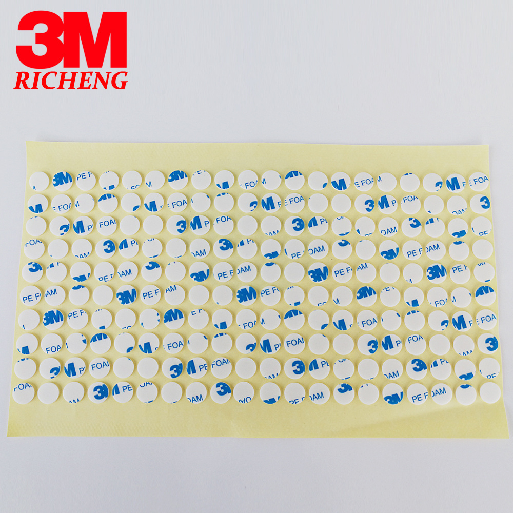 3M original double sided adhesive tape dots 1600T and 1600TG PE foam double sided tape circle square shape we can die cut tape