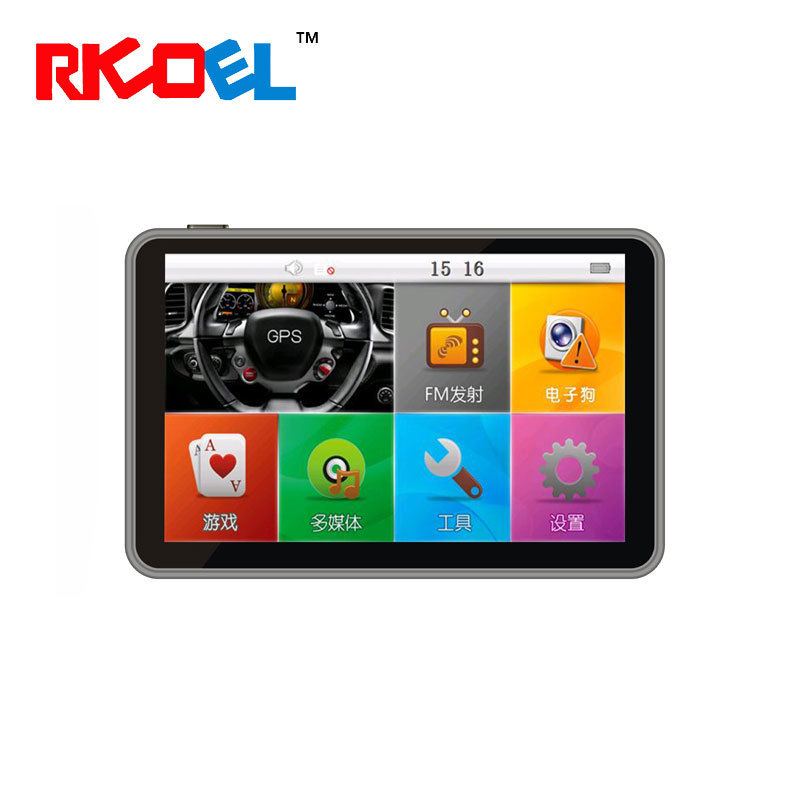 wince6.0 gps navigation 5 inch  touch screen mediatek gps navigator Europe