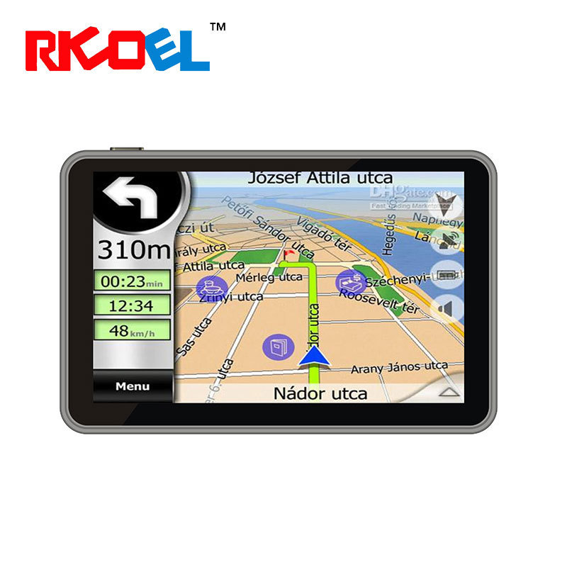 wince6.0 gps navigation 5 inch  touch screen mediatek gps navigator Europe