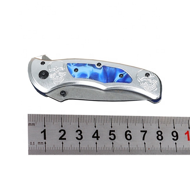 OEM Easy Carry Popular Aluminum Survival Knife Camping Portable Pocket Folding Knife with belt clip