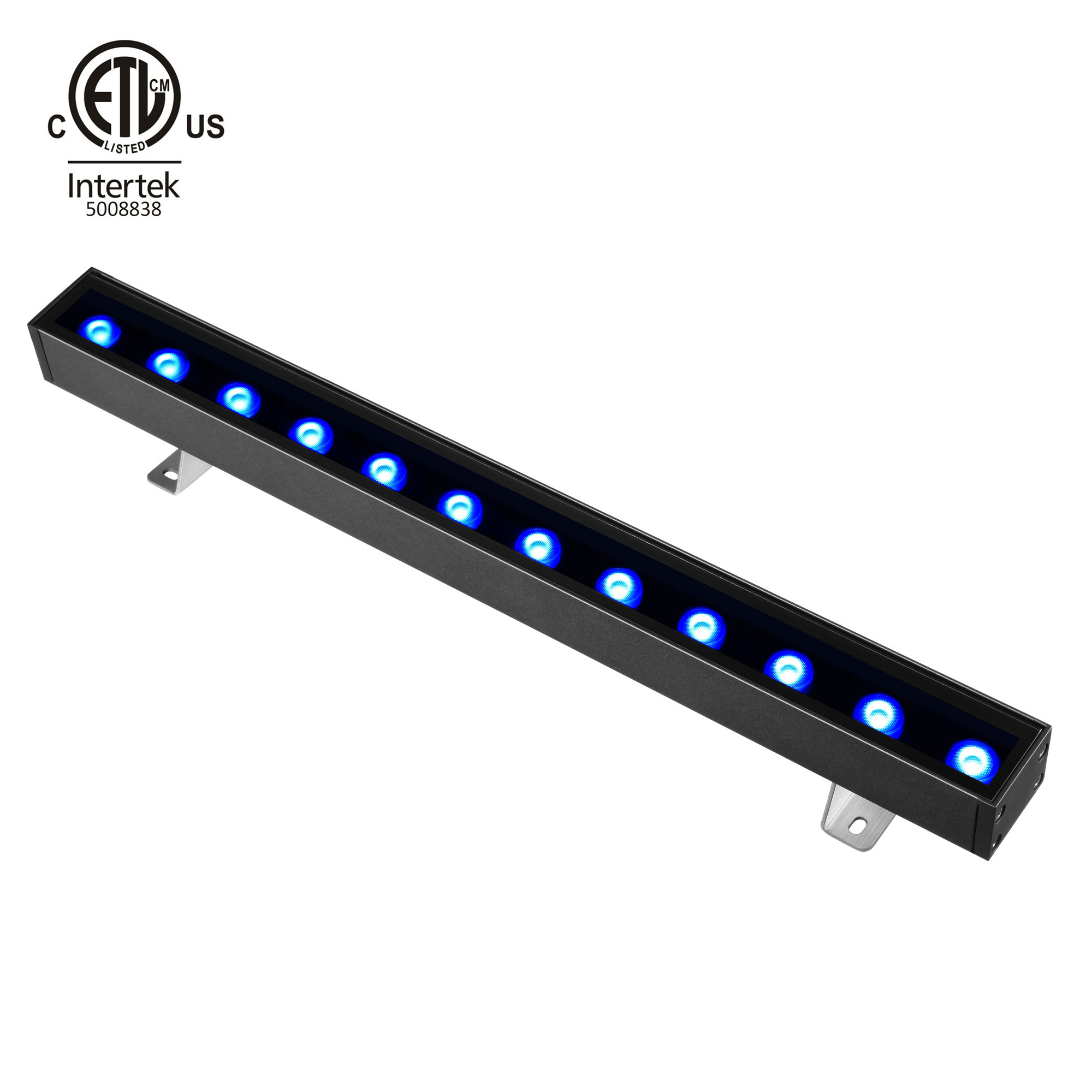 RioTinto 25w 50w RGBW RGBA DMX Control Aluminum LED Wall Washer Light Bar for Architectural  Facade Wall