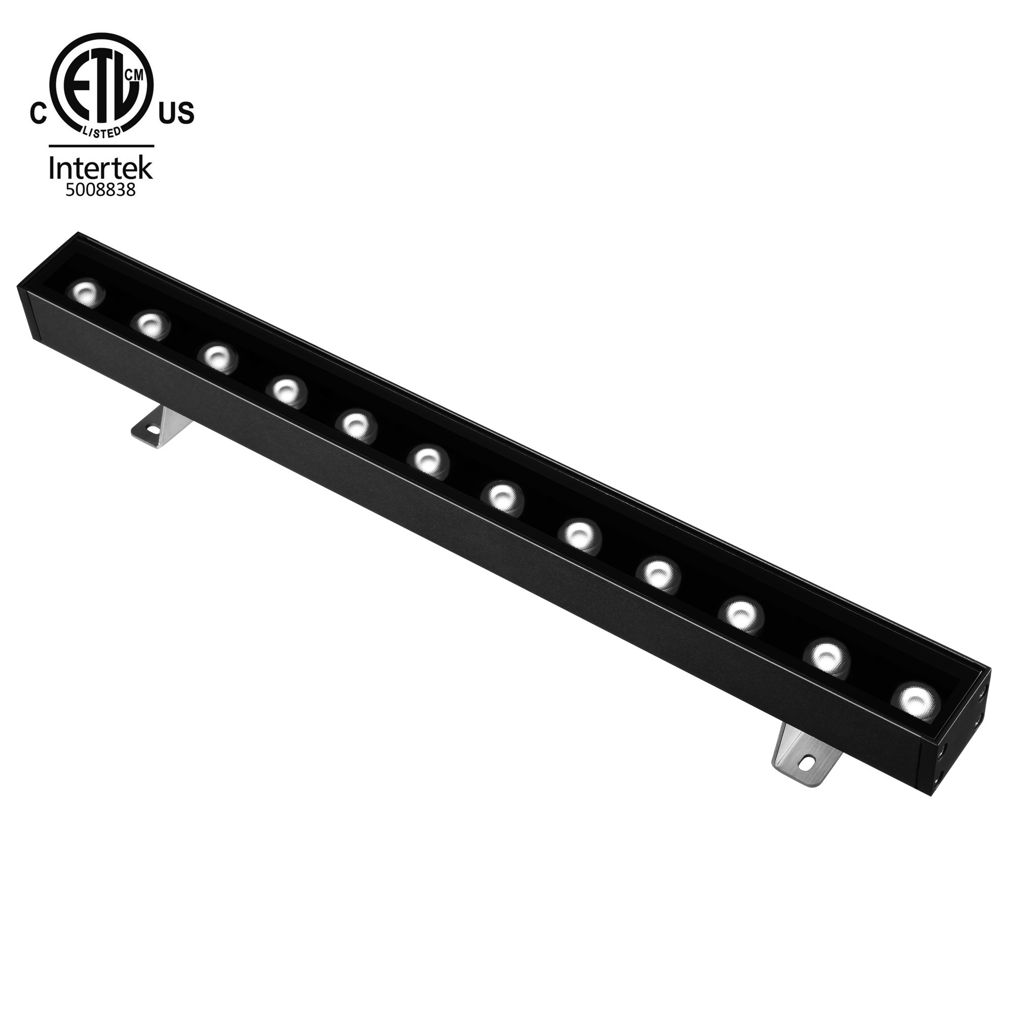 RioTinto 25w 50w RGBW RGBA DMX Control Aluminum LED Wall Washer Light Bar for Architectural  Facade Wall