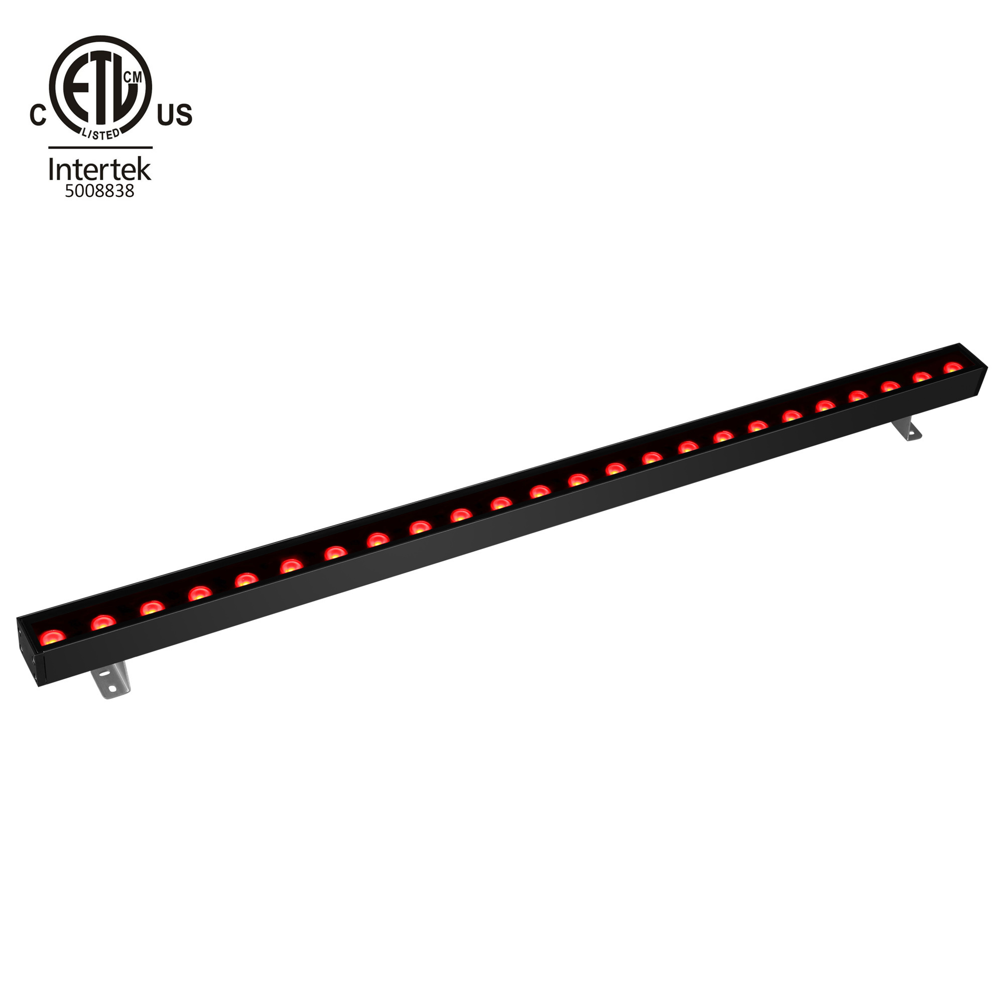 RioTinto 25w 50w RGBW RGBA DMX Control Aluminum LED Wall Washer Light Bar for Architectural  Facade Wall