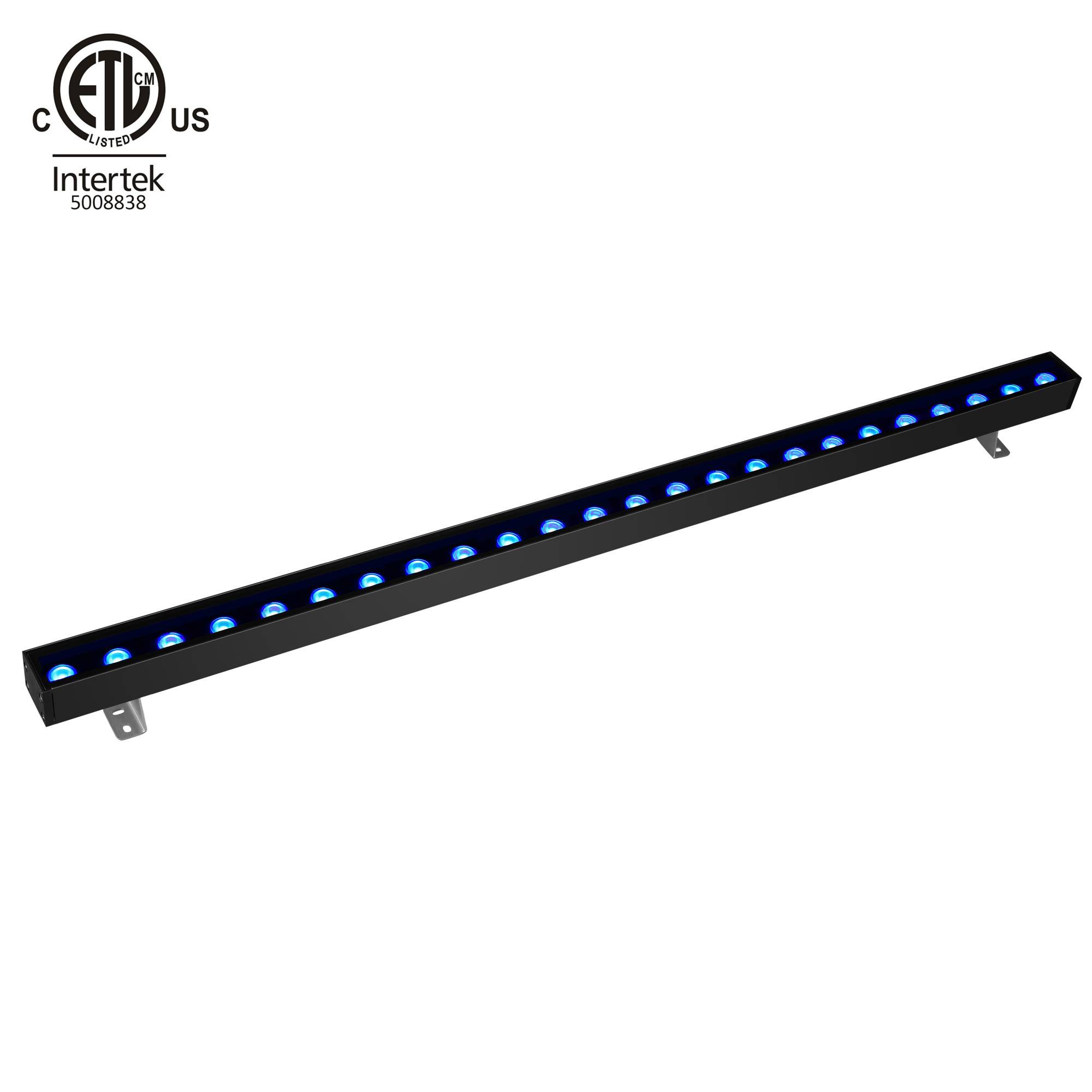 RioTinto 25w 50w RGBW RGBA DMX Control Aluminum LED Wall Washer Light Bar for Architectural  Facade Wall